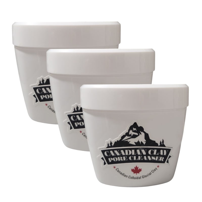 カネディアンクレイ氷河土毛穴パッククレンザー120g+ブラシ企画セット3セット