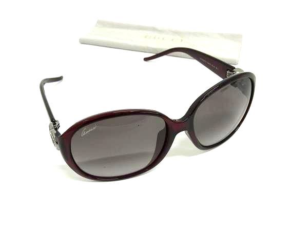 グッチ サングラス インターロッキングG ラブリーハート プラスチック GG3530/F/S ボルドー系 伊達メガネ だてめがね 伊達眼鏡 ブランド 運転 ドライブ【本物保証】