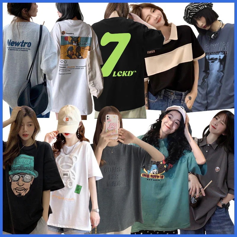 【20点セット】25新作韓国ファッション半袖レディースTシャツパーカートレーナーウェア大きいサイズ レディース 服BF風男女兼用