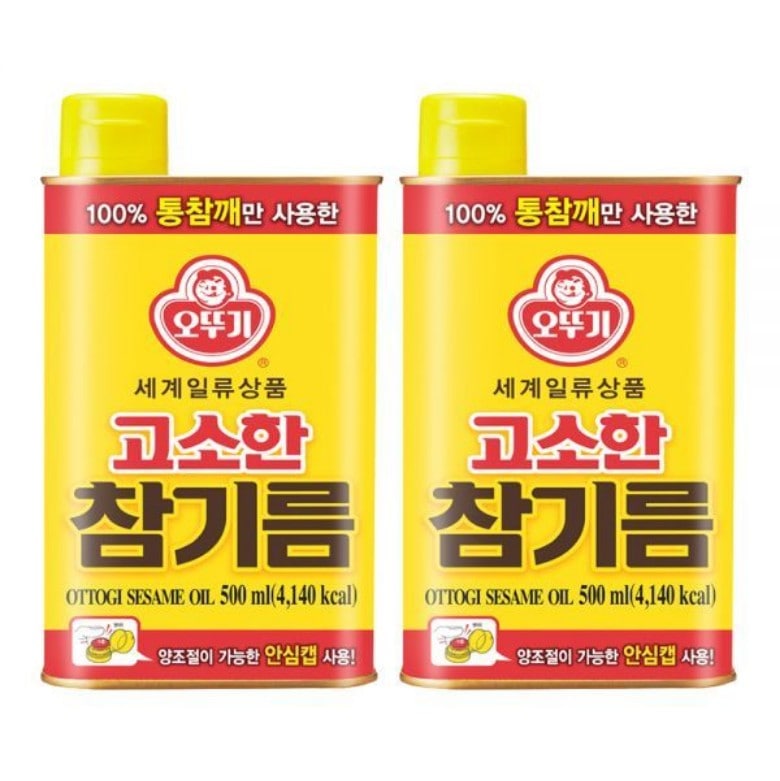 オットゥギ香ばしいごま油缶500ml 2個