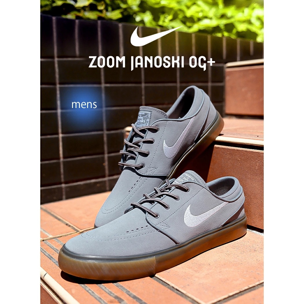 海外限定 NIKE SB ナイキ ズーム ジャノスキ スニーカー ZOOM JANOSKI OG+ Cool Grey ( 日本未発売 グレー スケート ローテク skate メンズ FD6757-0