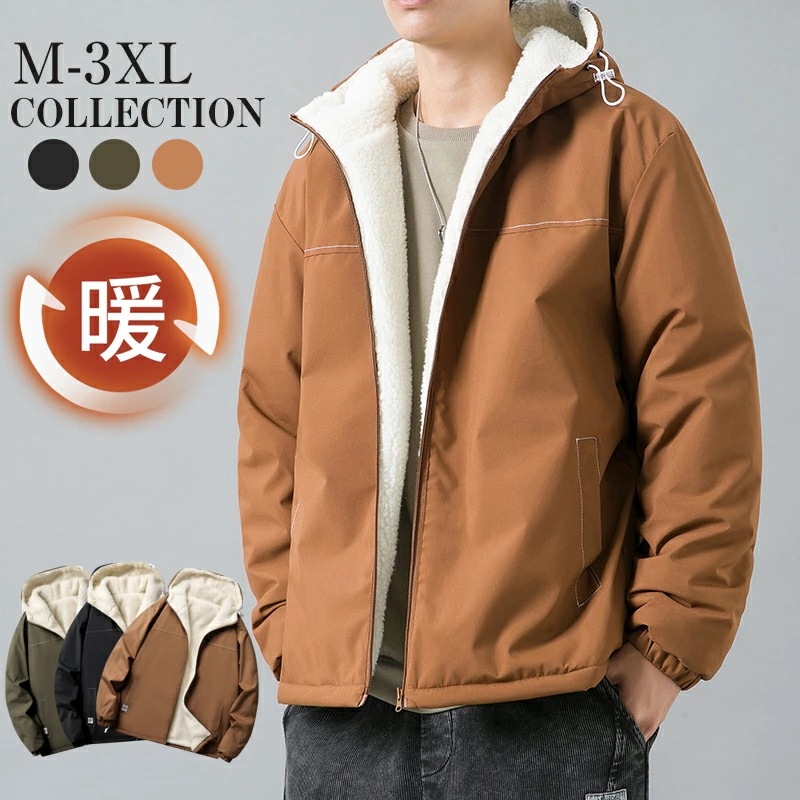 ジャケット メンズ ミリタリージャケット ブルゾン メンズジャケット アウター ファスナー付き ミリタリー 秋 メンズファッション ミリタリージャケット 秋冬 厚手 防寒 暖かい メンズ ベーシック