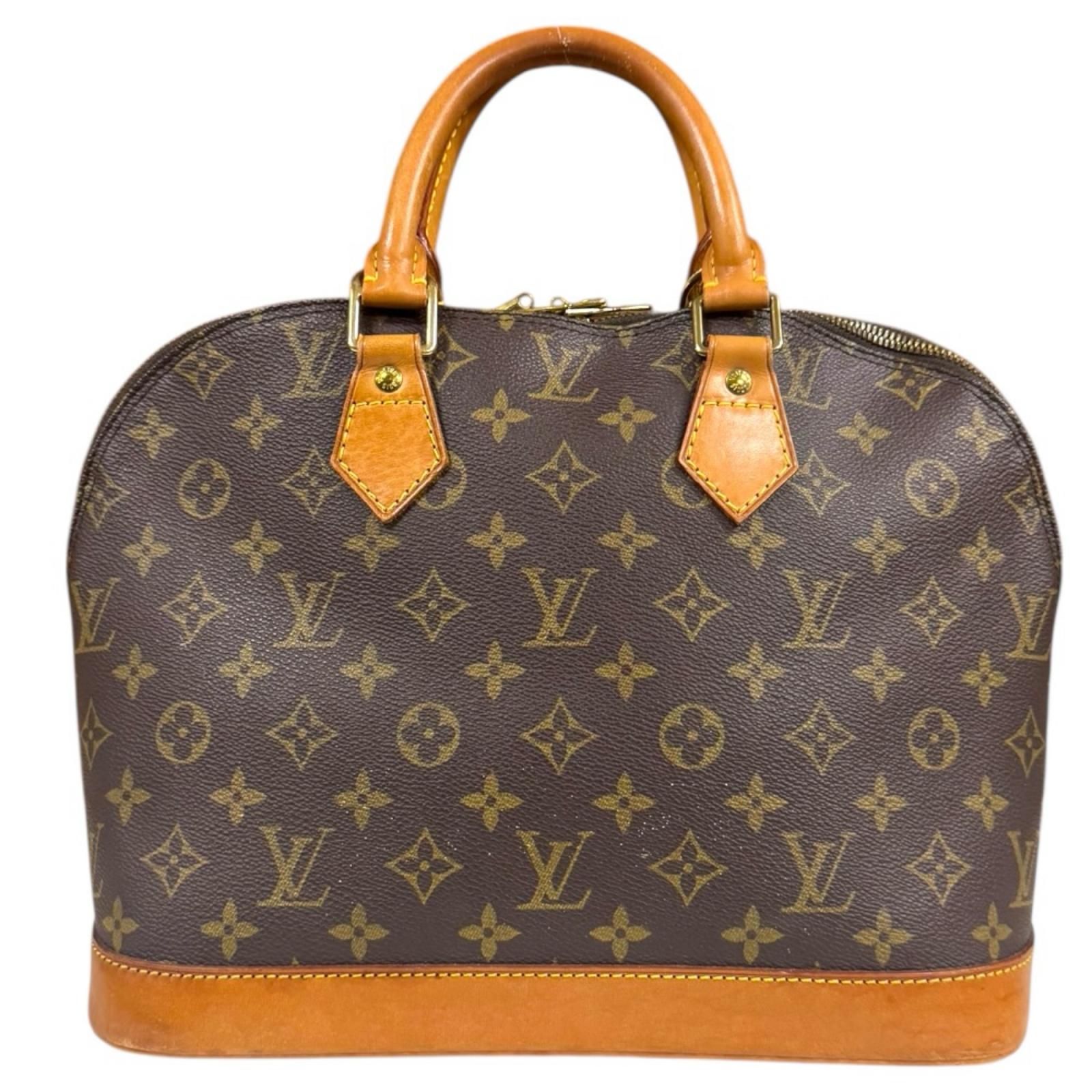 ルイヴィトン アルマ モノグラム ハンドバッグ モノグラムキャンバス M51130 ブラウン LOUIS VUITTON 中古