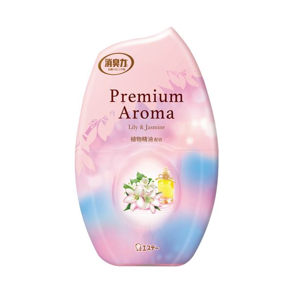 （まとめ） エステーお部屋の消臭力 Premium Aroma リリー＆ジャスミン 400mL 1セット（3個） [x3セット]