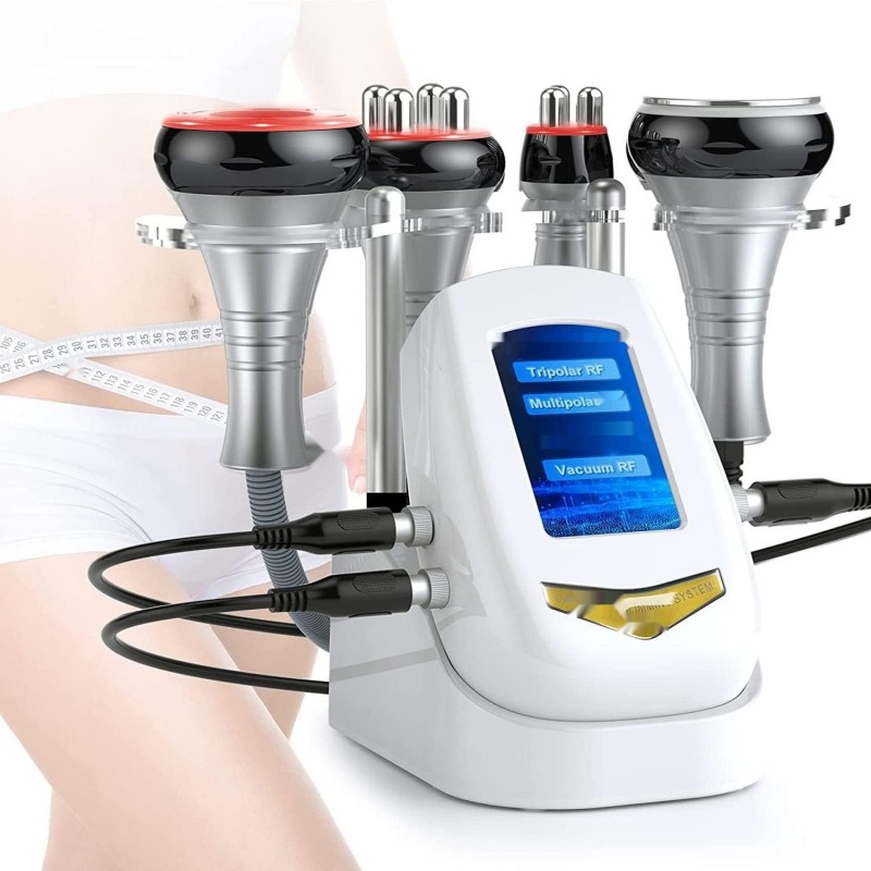 Muokd 4in1 家庭用/業務用 キャビテーション 40khz 光ラジオ波 超音波振動 多極RF ボディ スリミング マシン しわを引き締め 日本語取扱説明書付き110 v