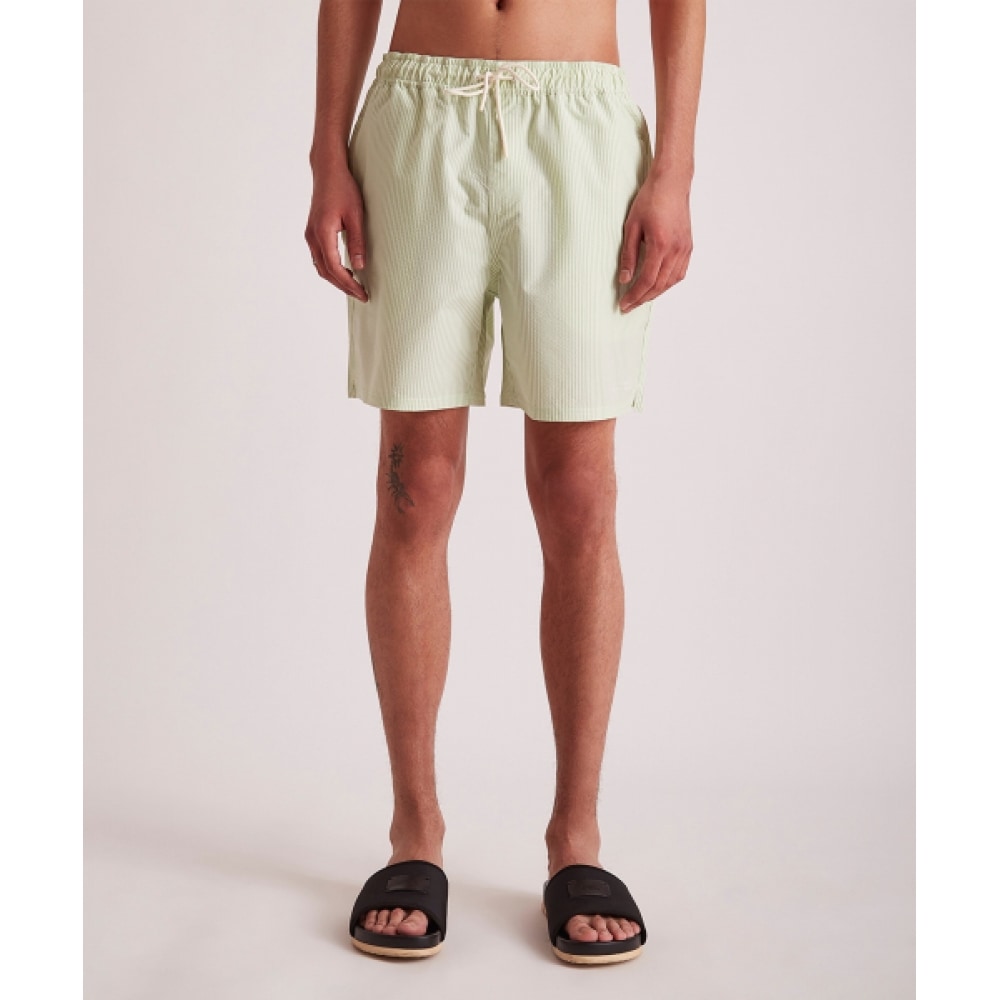 SATURDAYS NYC (M) ティモシーシーサッカースイムショーツスプルースストーンシーサッカースイムショーツ