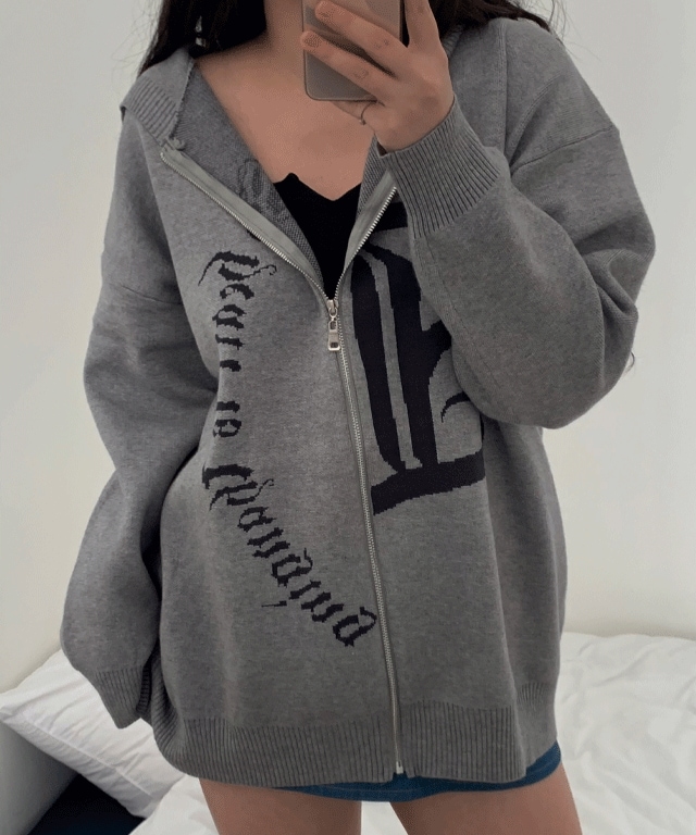 Tattoo knit zip-up 5,424円