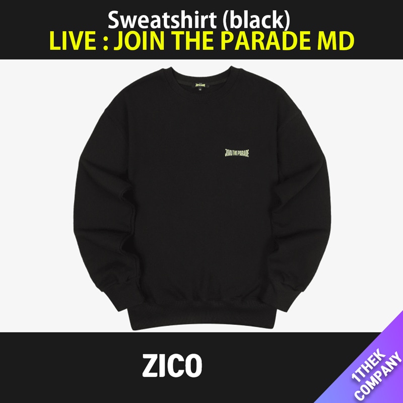 （Sweatshirt (black)）ZICO LIVE : JOIN THE PARADE OFFICIAL MD