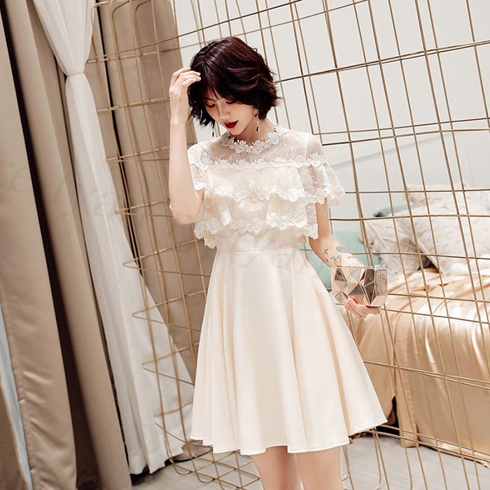 パーティードレス 結婚式 ワンピース 大きいサイズ お呼ばれ 二次会 披露宴 成人式 同窓会 フォーマル レディース 袖あり 学生 服装 ミセス 20代 30代 40代 50代 5,314円