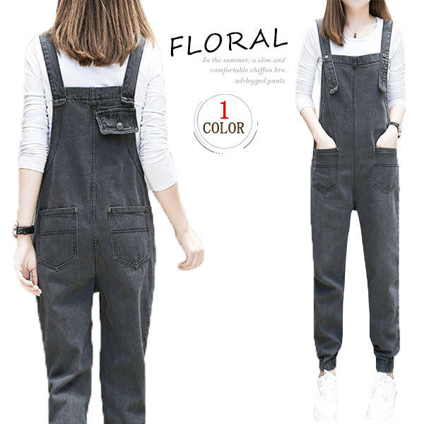 デニムサロペットパンツレディース