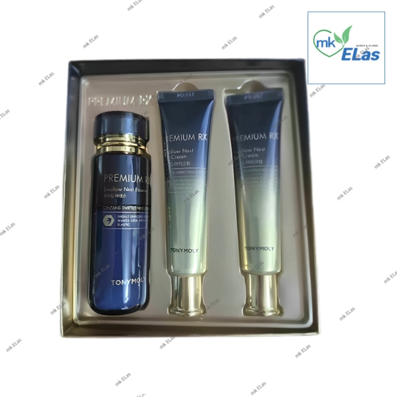 プレミアム RX 燕の巣エッセンス＆アイクリーム セット ツバメの巣 24K 純金配合 韓国コスメ 目元のしわ 肌ケア 化粧水 トナー 乳液 エマルジョン プレゼント 正規品