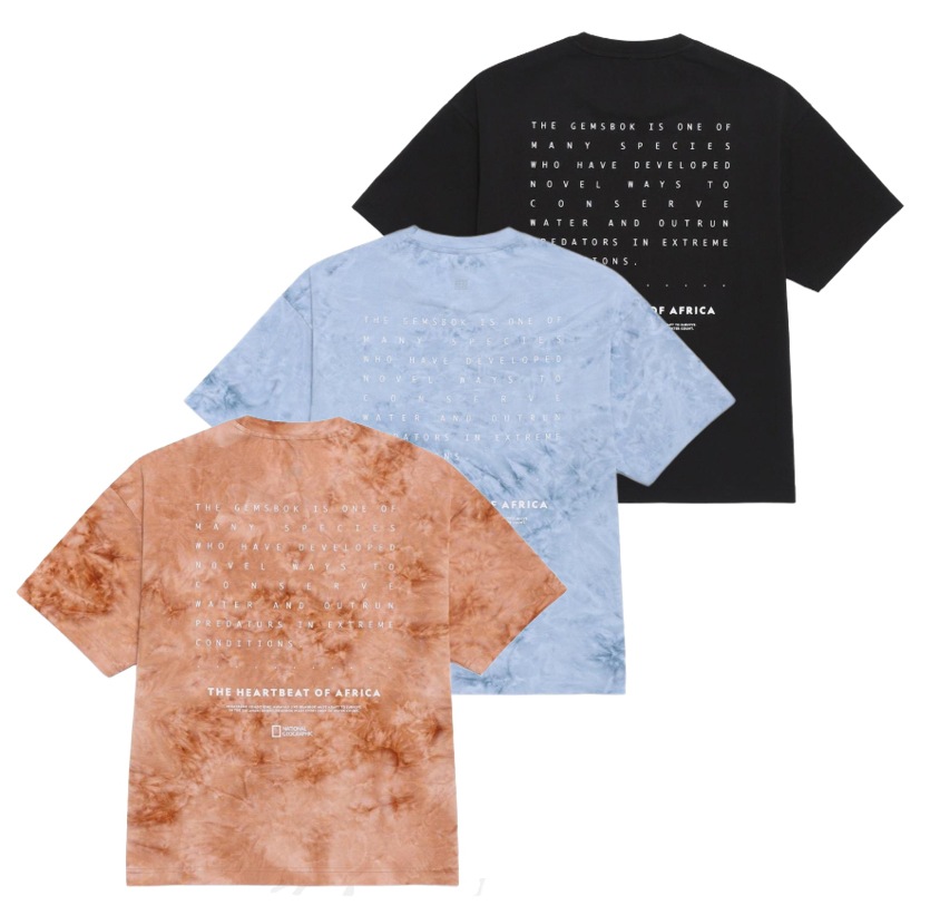 NATURE DYING SEMI-OVERSIZED FIT T-SHIRT (N262UTS910)