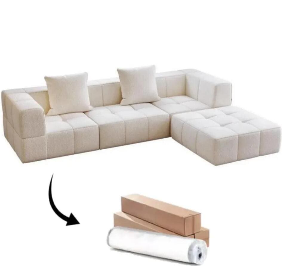 背もたれクッションプレゼント 圧縮家具セットリビング用　ホテル会所　人気圧縮ソファ　コンパクト 42,793円