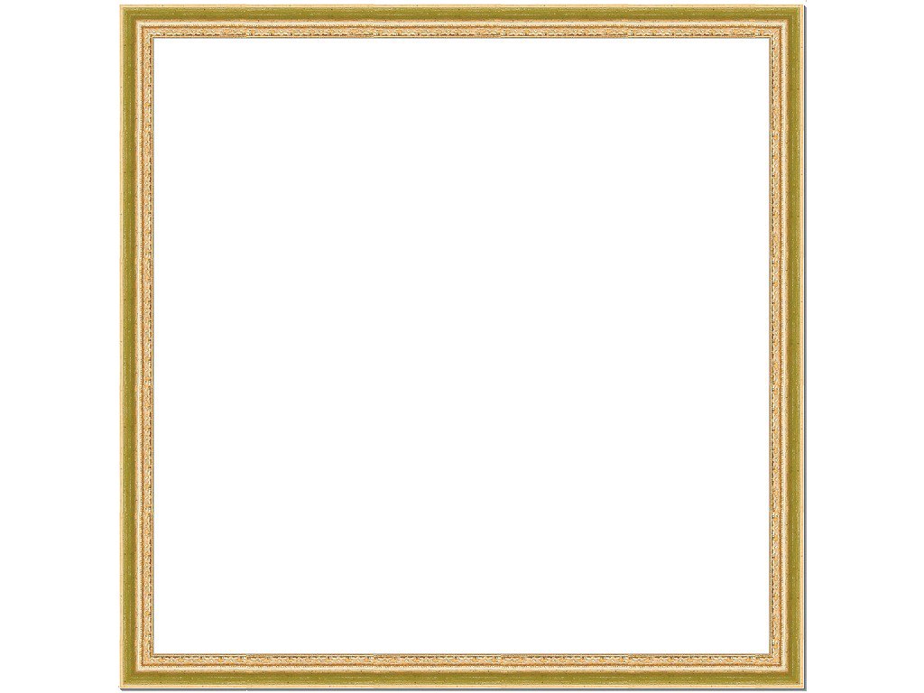 ラーソン・ジュール 額縁 マジョルカ 正方形 40cm角 (内寸400x400mm) ゴールドxグリーン