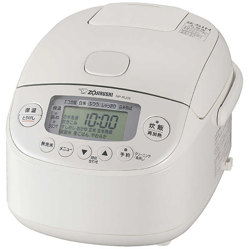 象印マホービン　ZOJIRUSHI　炊飯器 3合 極め炊き 圧力IHジャー ホワイト　NP-RU05