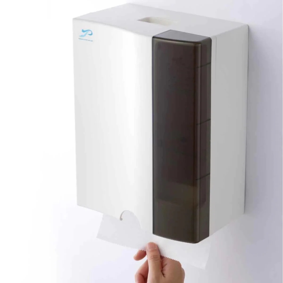 ペーパータオルホルダー 600枚用 壁掛け トイレ おしゃれ 透明 ペーパータオルケース