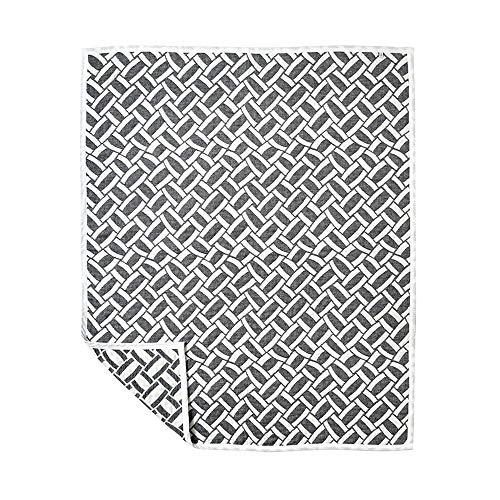 10mois(ディモワ) ふくふくガーゼ(6重ガーゼ)ケット コットン100% かごめ ブラック Mサイズ 90110cm 19171012