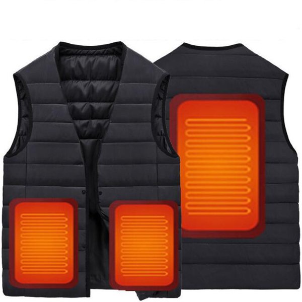 電熱ベスト 電熱ウェア USB ジャケットヒーターベスト 3段温度調整 防寒着 男女 水洗い可能 4,910円