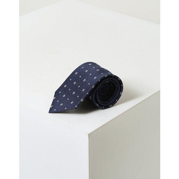 [25SS] [定番商品] ネイビーDDロゴシルクネクタイWMNE5E021N2