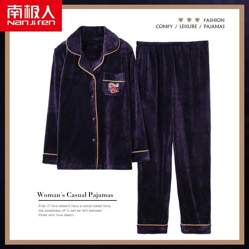 秋 冬 春 パジャマ ナイトウェア ルームウェア 女性 サンゴ フリース ホーム 服 フリース 厚くない フランネル 薄い