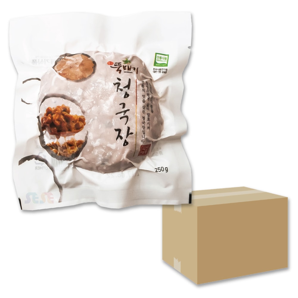 トッペギ 冷凍 チョングッジャン 250g 18個セット / 100%韓国産大豆！ 伝統の味 鍋用味噌 清麹醤 チゲ 韓国食品