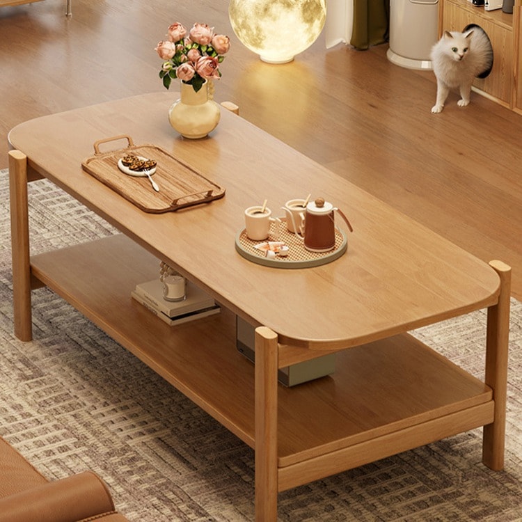 茶几客厅家用小户型办公室小桌子简约现代茶几2023新款实木小方桌