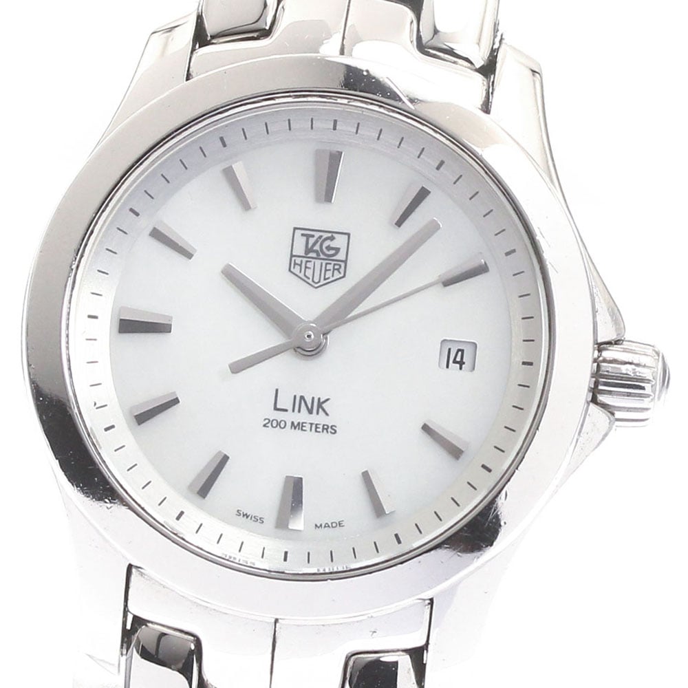 タグホイヤー TAG HEUER WJF1310.BA0572 リンク デイト クォーツ レディース 保証書付き_875034【中古】