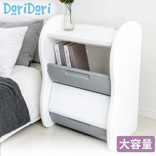 収納ボックス 扉付き 収納棚 フタ付き 収納ケース おしゃれ 2段 おむつ入れ 本棚 大容量 スライド 扉つき 衣類 おもちゃ キッチン 白 ホワイト シンプル モノトーン おもちゃ箱 北欧風イン