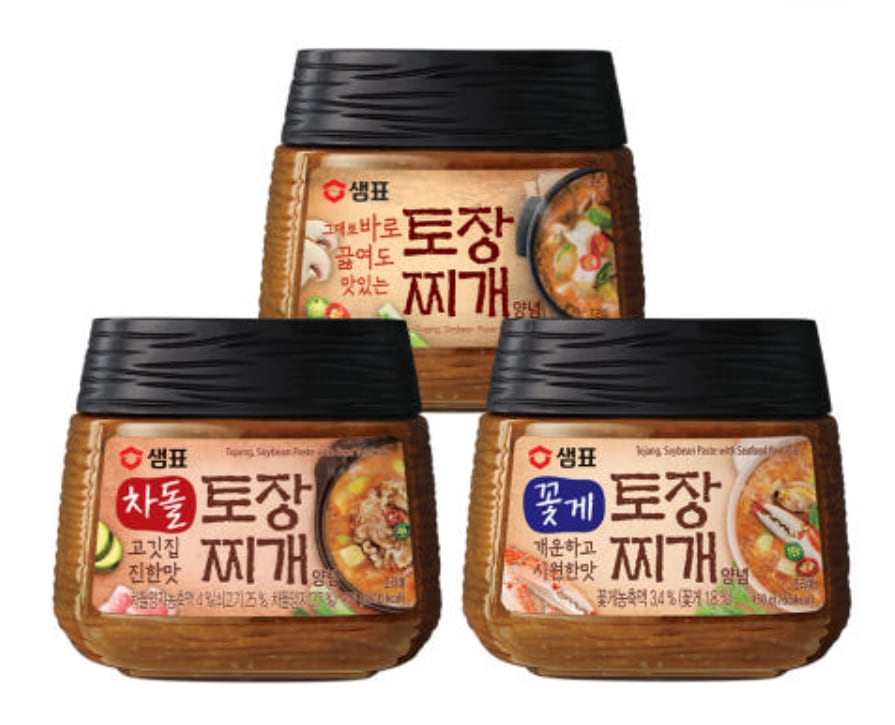 トジャンチゲの素 450g 3本（トジャン・チャドル・ワタリガニ）韓国調味料