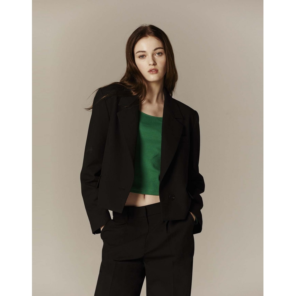 GIORDANO 373505女性TRクロップブレザー_3color