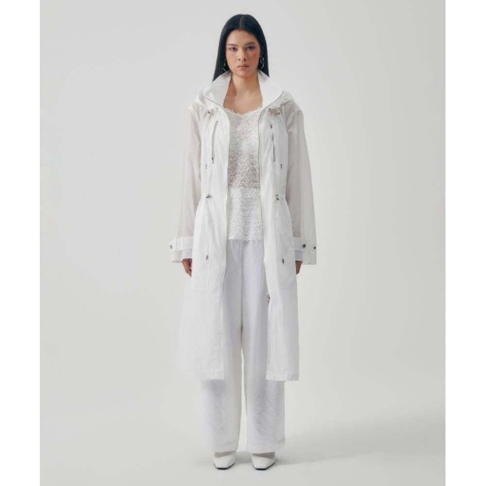 TREEMINGBIRD Drift Wind Rain Coat White TM2513CT001MWH