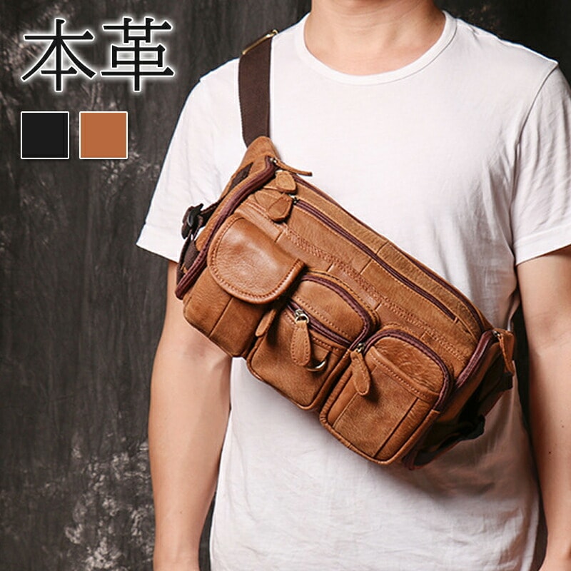 レッグバッグ ボディーバッグ ボディバッグ ワンショルダーバッグ 斜めがけ 肩掛け ウエストポーチ メンズバッグ 本革 牛革 レザーバッグ バイク用バックパック カジュアル メンズ バッグ 自転車 ア