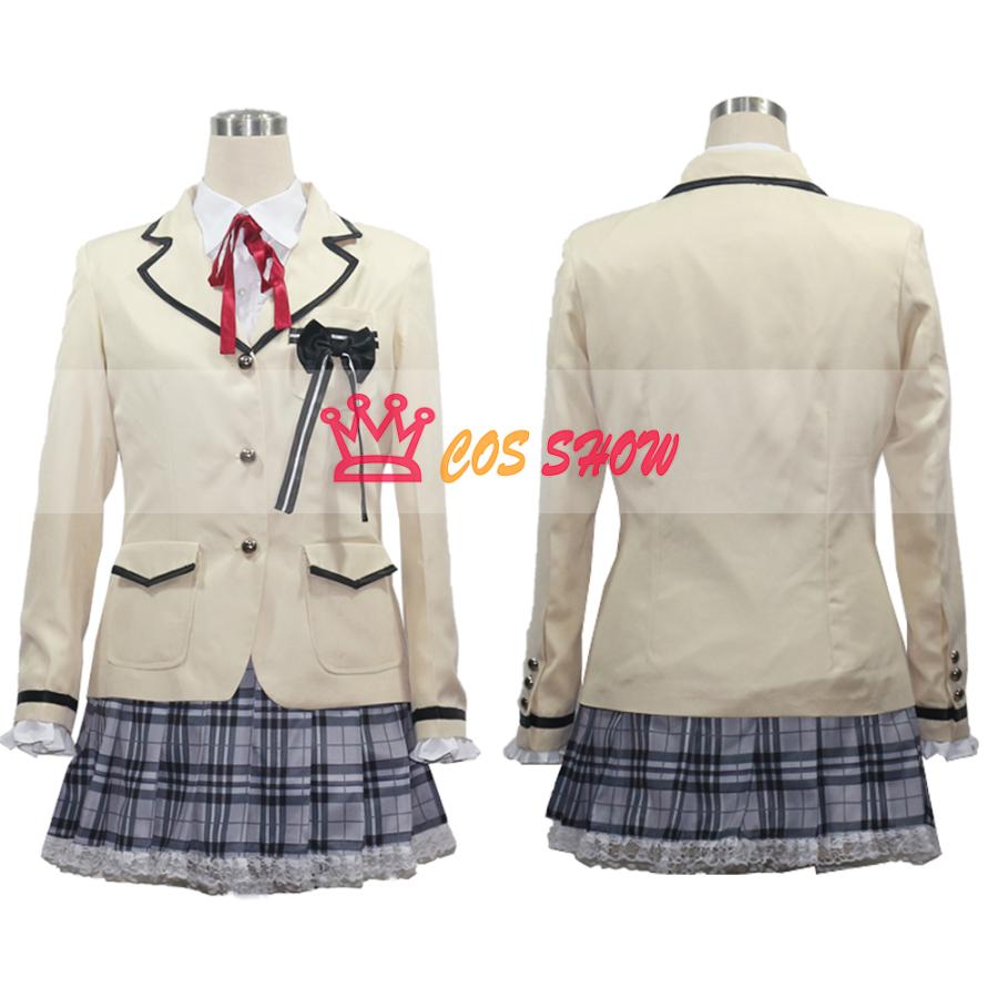 2025新品販売 美少女万華鏡 呪われし伝 少女 篝ノ霧枝（かがりきりえ）コスプレ衣装 制服 オーダーメイド製作可能 靴下付き 仮装 イベント ステージ ハロウィン 学園祭