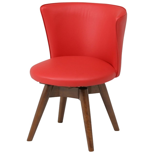 不二貿易 88936 ダイニングチェアー クラム ウエンジ/レッド メーカー直送