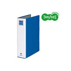 (まとめ)TANOSEE 片開きパイプ式ファイルE A4タテ 50mmとじ 青 30冊