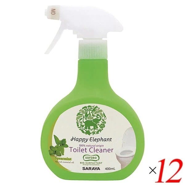 サラヤ ハッピーエレファント トイレクリーナー 400ml 12本セット