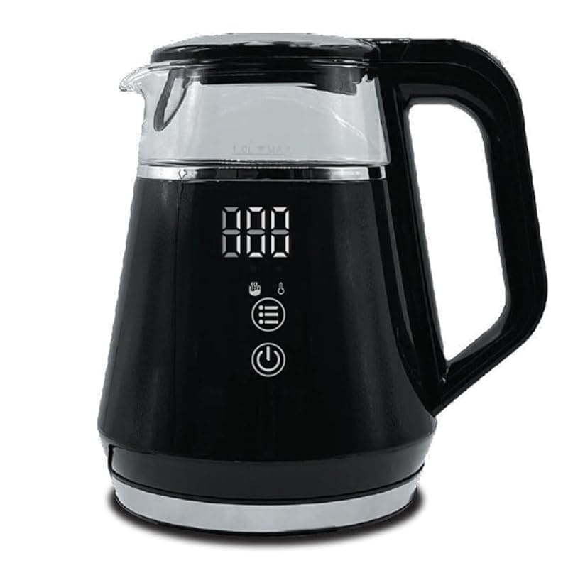 即納：ヒロ・コーポレーション 温度調節機能付き 電気ケトル KTK-10 KTK-10 ブラック