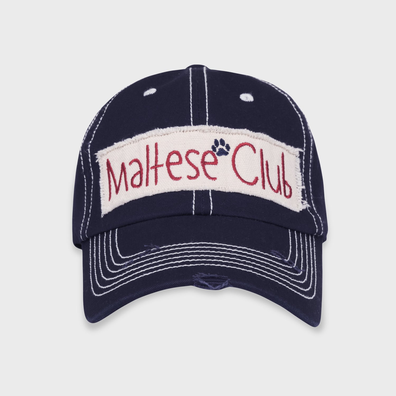 Maltese club stitch ball cap NAVY
