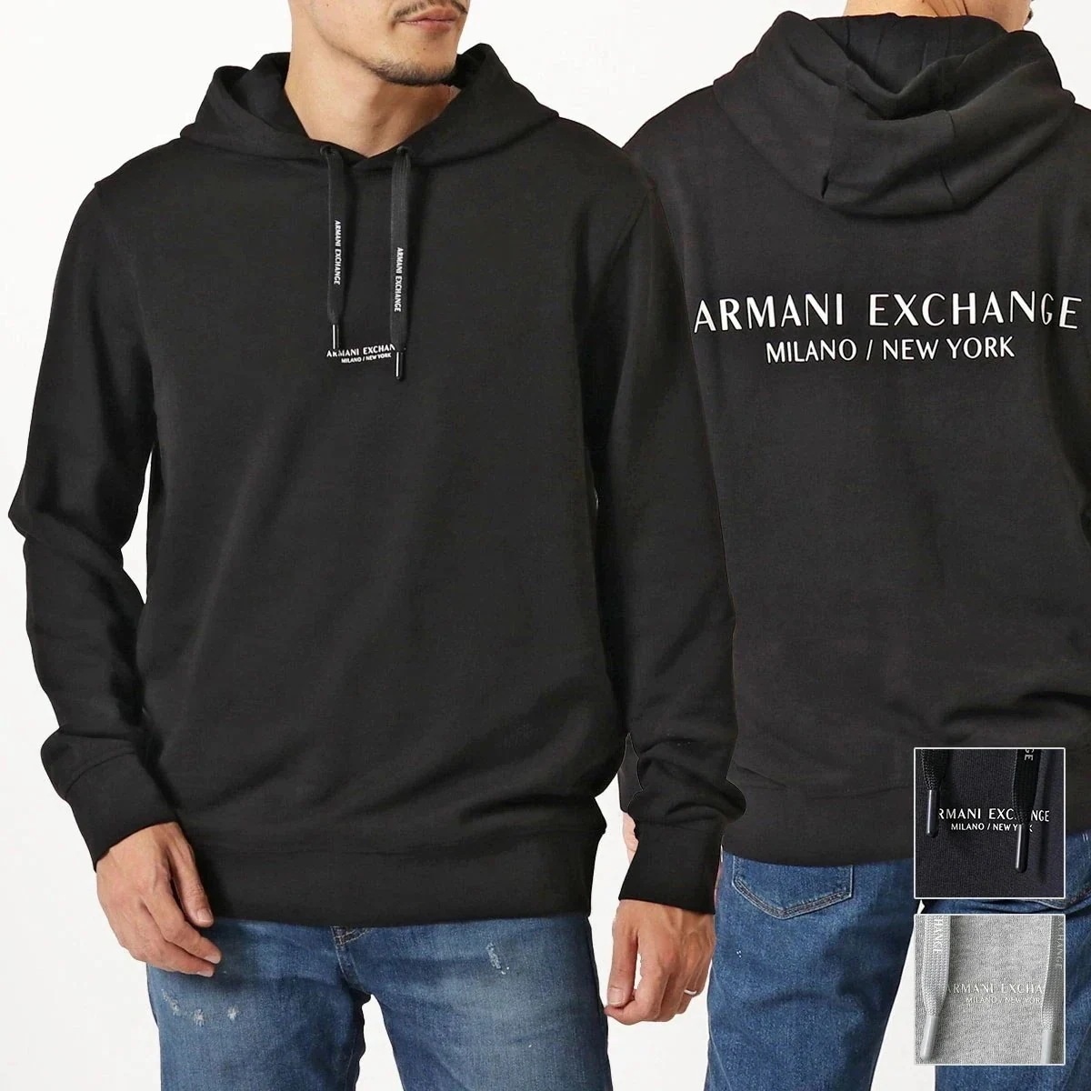 A/X ARMANI EXCHANGE アルマーニ エクスチェンジ スウェット 8NZM94 ZJKRZ メンズ パーカー トレーナー カラー3色 【mega】