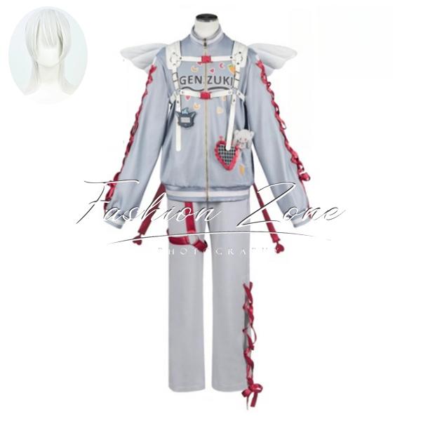 【品質良い 大好評中】迅速な出荷バーチャル VTuber 弦月藤士郎 コスプレ衣装 ウィッグ アニメ ゲーム パーティーグッズ ハロウィン仮装