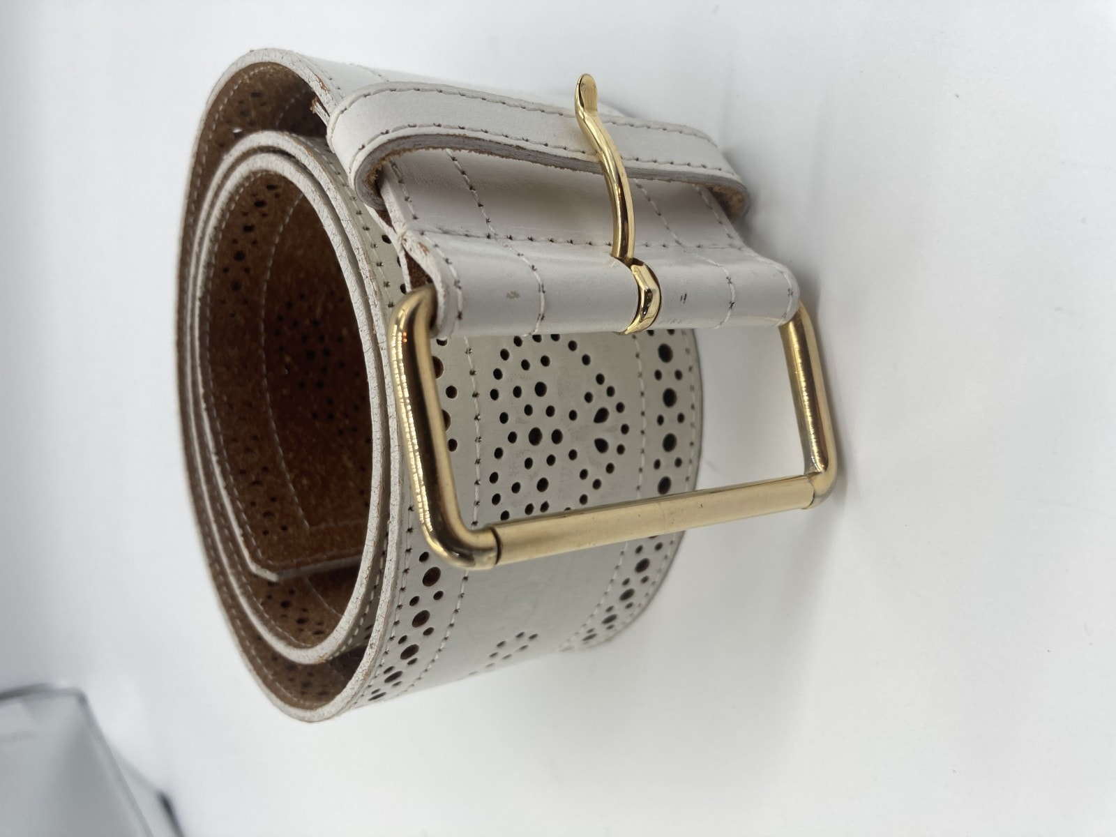 白　ベルト　７０　幅６ｃｍ　全長８３ｃｍ