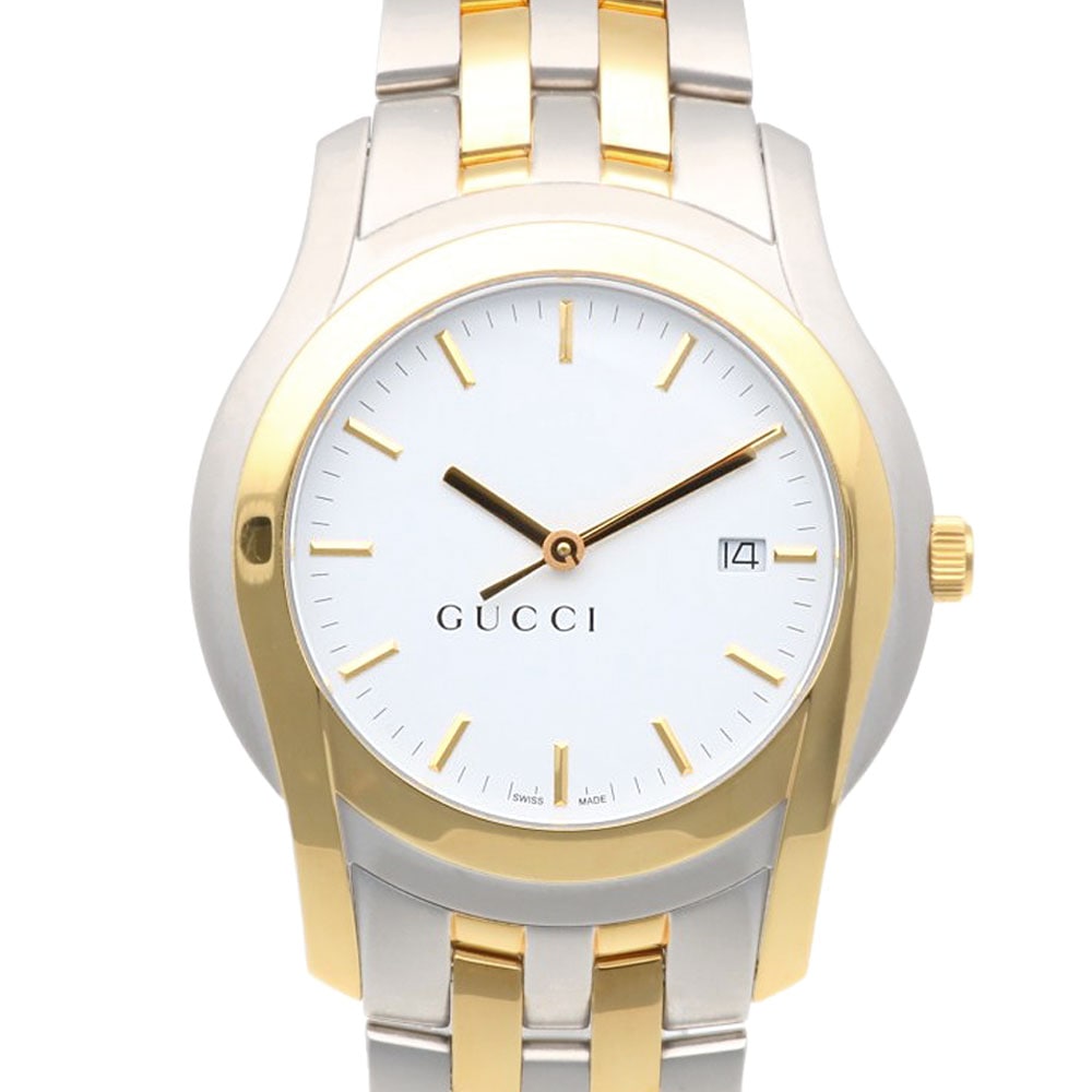グッチ 腕時計 ステンレススチール 5500XL クオーツ 1年保証 GUCCI 中古