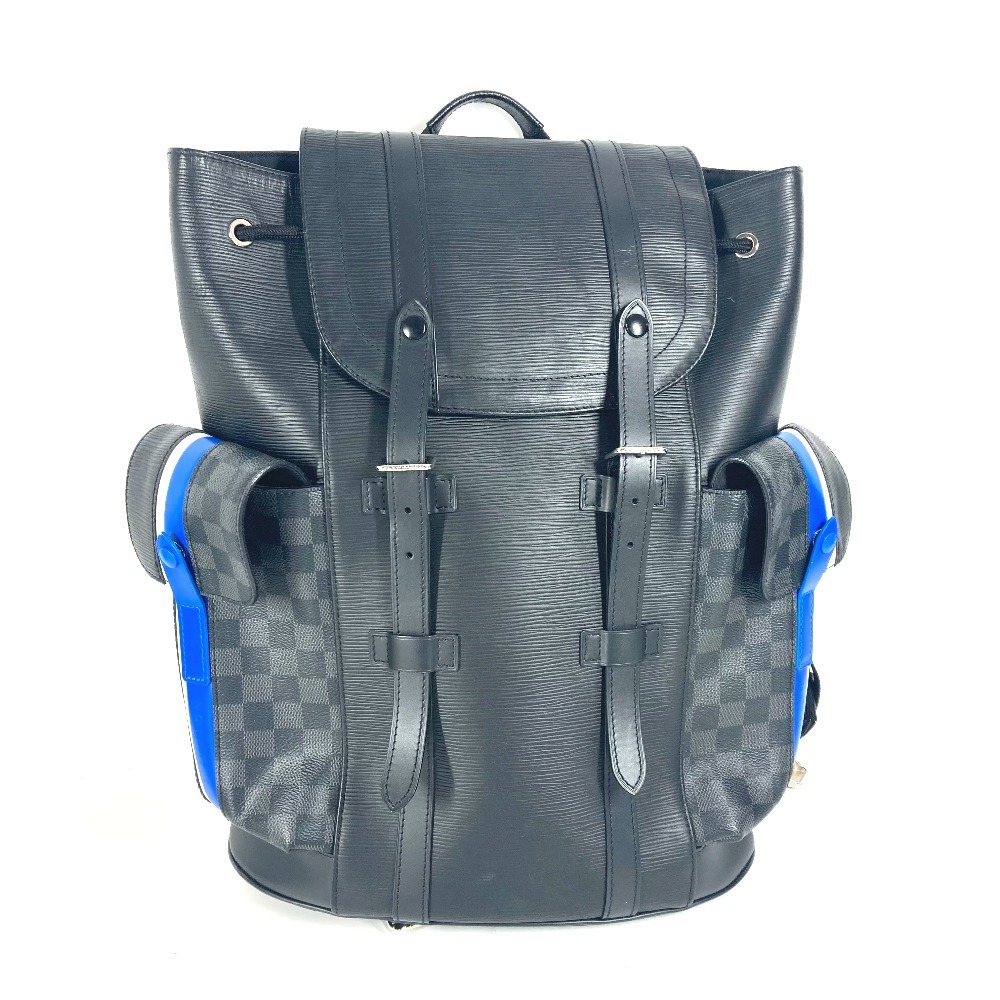 リュックサック M56600 クリストファーPM エピ ダミエグラフィット バックパック カバン ダミエグラフィットキャンバス ブラック