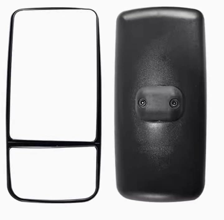 トラック トラクター ミラー バックミラー ダブル 2段 大型 曲面 車 汎用 左右 セット (450m x 210mm 左右セット)