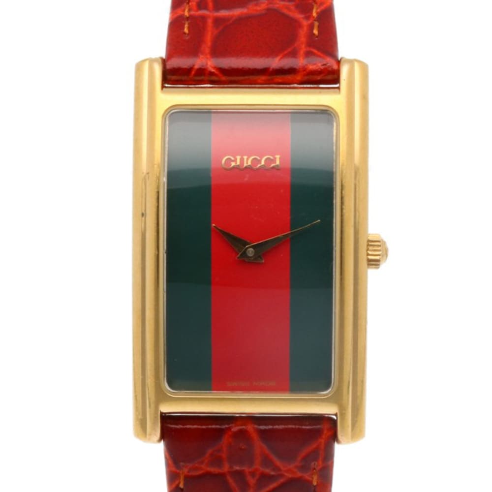 グッチ シェリーライン 腕時計 GP 2600M クオーツ 1年保証 GUCCI 中古