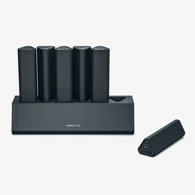 Omni Charge Omni 40+モバイルバッテリー 6台 セット USB-A Type-C 対応 大容量 オフィス 外出 専用充電スタンド 付 PC4AC001