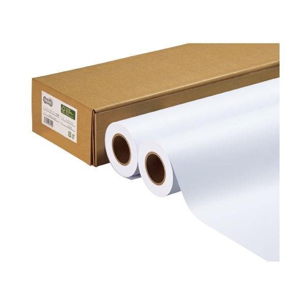 独特の上品 （まとめ）TANOSEE ハイグレード普通紙 A1ロール 594mmx50m 1箱（2本） [x5] コピー用紙