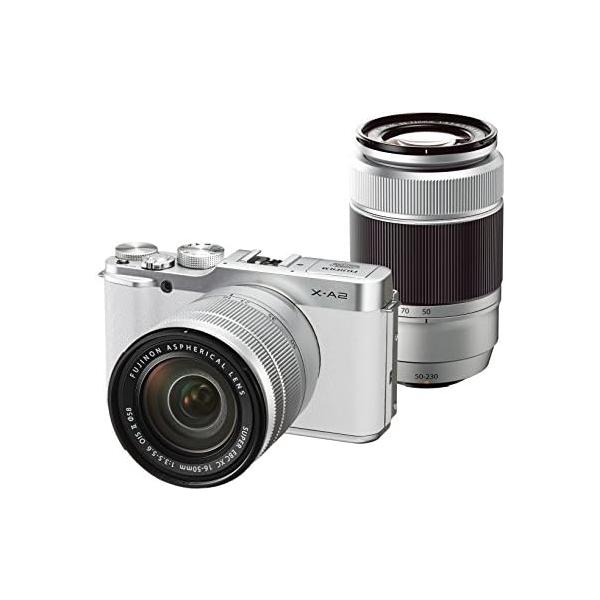 【中古】FUJIFILM ミラーレス一眼 X-A2 ダブルズームレンズキット ホワイト X-A2WH1650II/50230II