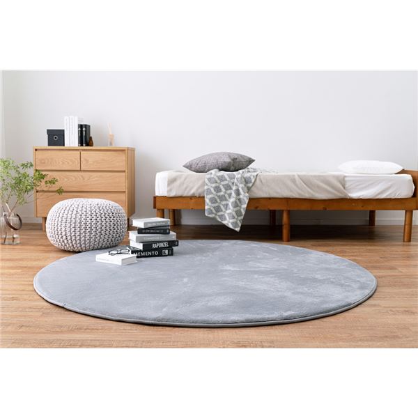 低反発パフラグ メレンゲタッチ グレー 直径約185cm 9,259円