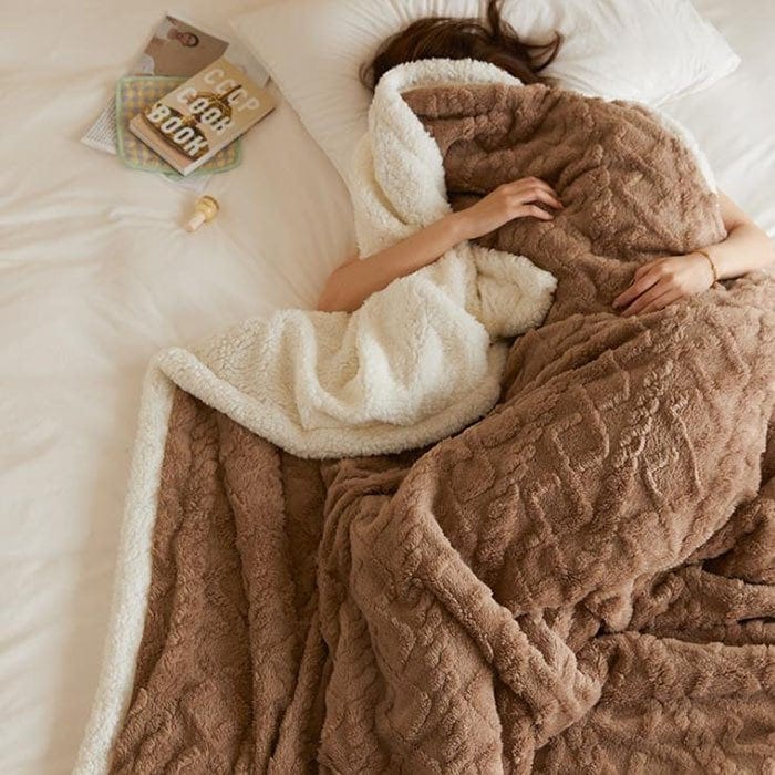 毛布 シングル 暖かい 毛布布団 もこもこ 厚手 シープ調ボア ブランケット 掛け布団 用 あったか掛け布団 中綿入り